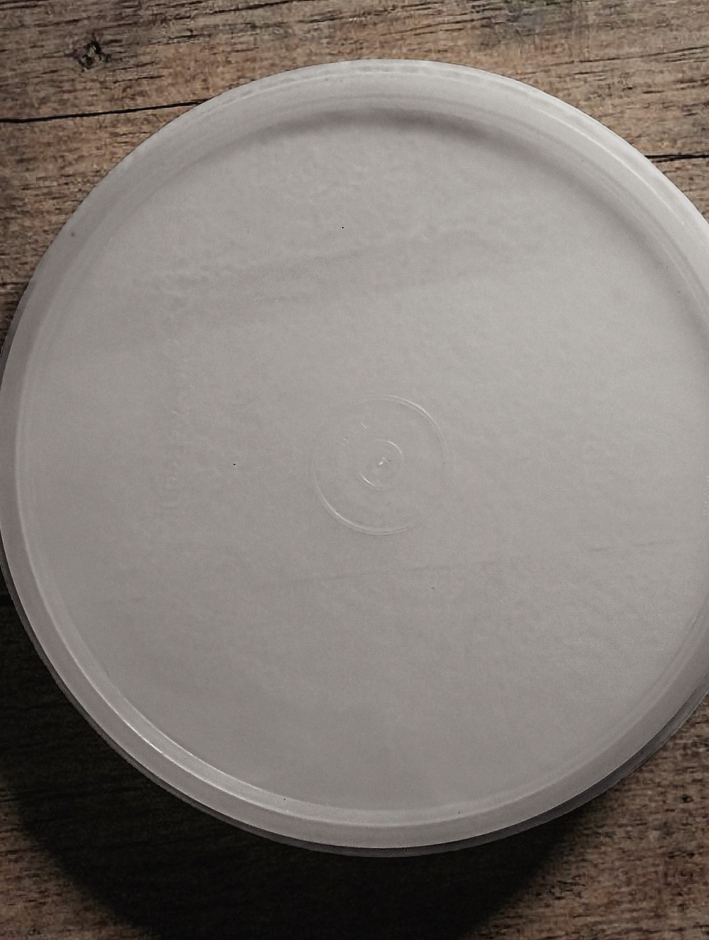 TUPPERWARE 227-23 Replacement Lid C Tab Tupper Seal Round Sheer 6.5" VTG 70s-80s